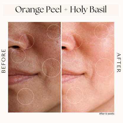 Orange Peel + Holy Basil Hydrating Face Mask for Dry and Dull skin