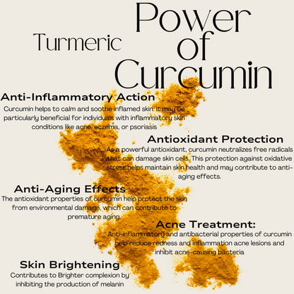 Turmeric + Rose Anti-inflammatory Facial Cleanser (Oily to Normal Skin)