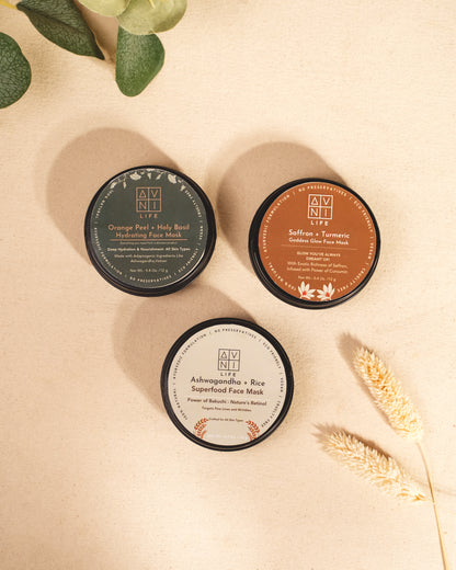 Glow on the Go Mini Mask Trio for Radiant Skin