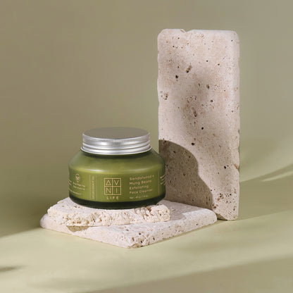 Sandalwood + Mung Beans Exfoliating Face Cleanser (Dry to Normal Skin)